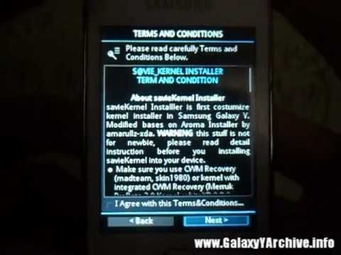 how to remove merruk kernel in galaxy y