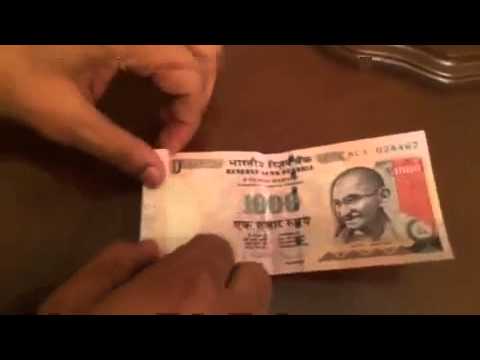how to check indian currency with uv light