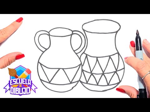 ¿Cómo dibujar un Jarrón? – Dibujo de un Jarrón – Escuela de Dibujo