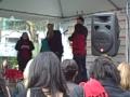 Mark Salling, Amber Riley, Cory Monteith with Nikki Blonsky @ Bryant Park Dec 3 2009