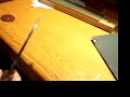 Sharpening a convex knife - dull to shaving sharp