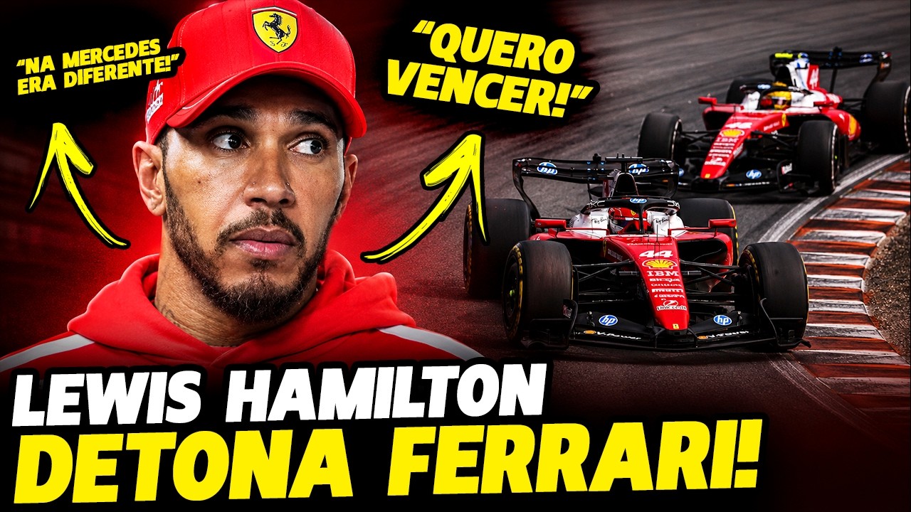 FIM DA LUA DE MEL? HAMILTON DETONA FERRARI E COMPARA À MERCEDES E MCLAREN COM PÉ ATRÁS | FÓRMULA 1