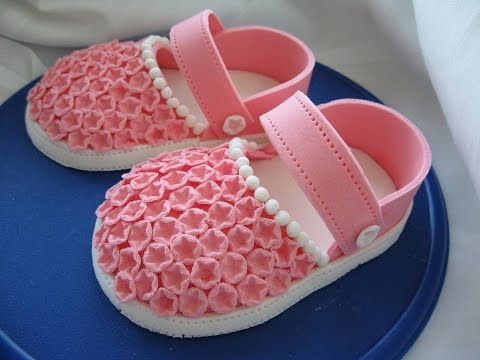 Детская туфельки из мастики мастер класс