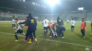 Οι πανηγυρισμοί στο νικητήριο γκολ του Calaio - Parma-Pordenone 3-2 (video)