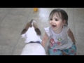 Toddler + Dog + Bubbles = Win