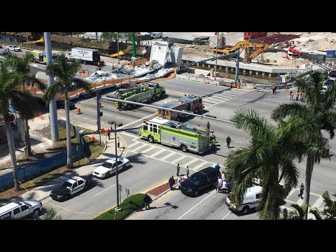 Mindestens vier Tote: Neue Fußgängerbrücke in Miami e ...