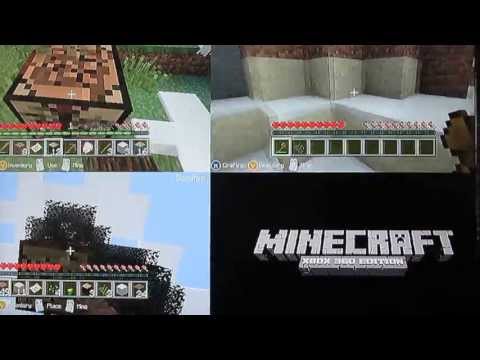 how to xbox minecraft split screen
