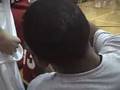 Eli Holman and DeAndre Thomas have fun with Eric Gordon