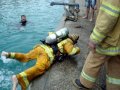 Firefighter in Water Training