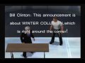 UCAW President Bill Clinton's Big Announcement