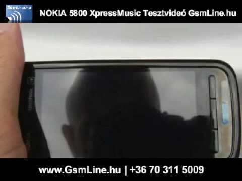 Nokia 5800 XpressMusic teszt vide�