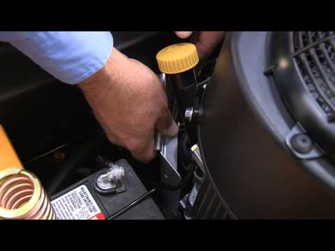 how to change the oil on a toro zero turn