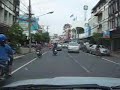 Driving on the Si Saket town Driving on the Si Saket town