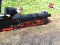 Reichsbahn BR50 durchquert den Bahnhof auf 7,25 Zoll Spur