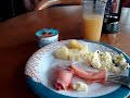 Part 2 St Maarten, Breakfast while Docking