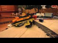 LEGO train crash Thomas the Tank Engine vs. BNSF freight train