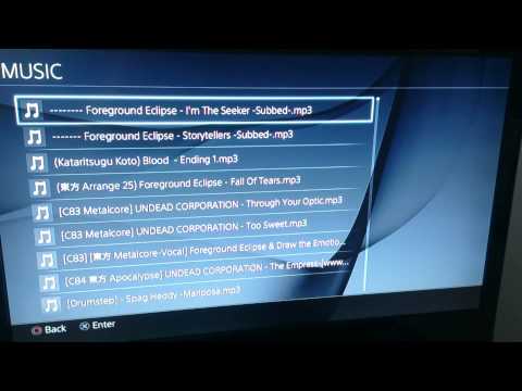 how to music on ps4