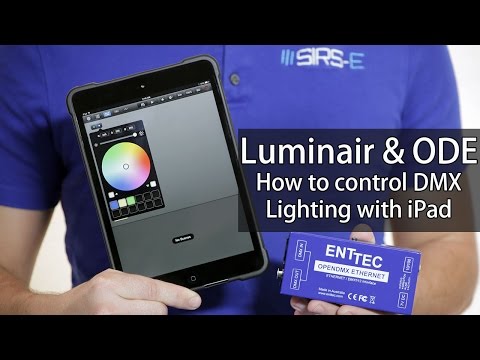 how to control dmx lights with ipad