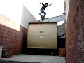 Ollie off of trash compactor