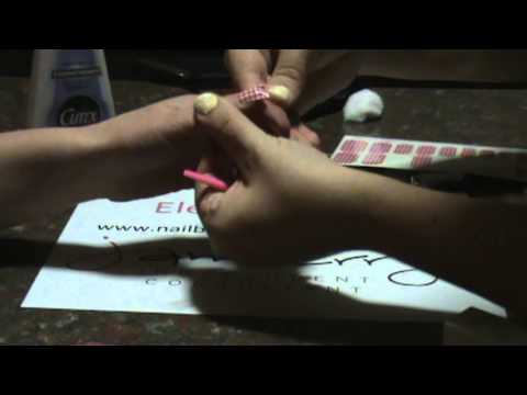 how to apply jamberry nails with rice bag
