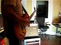 Dearmond R15T amplifier with Les Paul...C.F. Martin