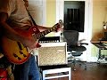 Dearmond R15T amplifier with Les Paul...C.F. Martin