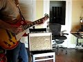 Dearmond R15T amplifier with Les Paul...C.F. Martin