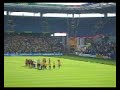 Depor in Denmark! - The players coming on the field
