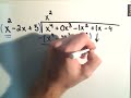 Long Division of Polynomials - A slightly harder example Long Division of Polynomials - A slightly harder example
