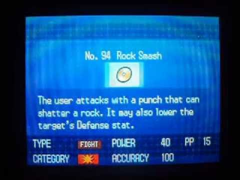 how to get rock smash in pokemon c