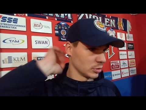 Ivan Švarný a Miloš Kelemen po prehre s Nitrou 2:3pp