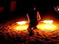 fire spinning show REPUBLICA DOMINICANA (double staff PYRO)