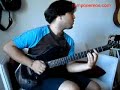 Ejercicio de guitarra sobre escala menor Ejercicio de guitarra sobre escala menor