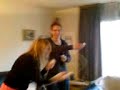 Mirjam en Lars op de Wii Mirjam en Lars op de Wii