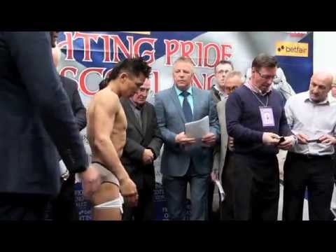 choi - JOHN SIMPSON v CHOI TSEVEENPUREV - OFFICIAL WEIGH-IN / iFILM LONDON / FIGHTING PRIDE OF SCOTLAND.
