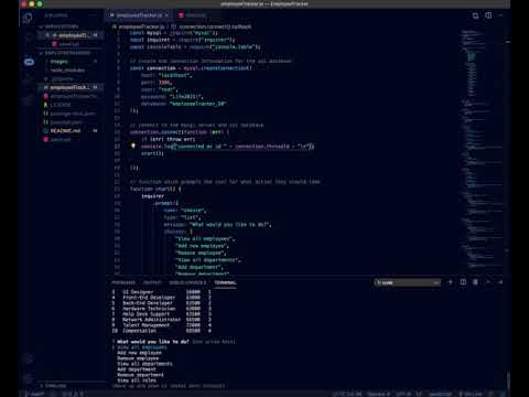 GitHub - evadllewop/EmployeeTracker: A solution for managing a company ...