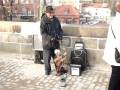 videos de Puppenspieler in Prag spielt mit seiner Marionette Doktor Schiwago auf der Karlsbrücke