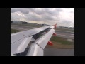 easyJet A319 landing at London Stansted
