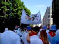 san fermin 2007. subida de la pe�a muthiko alaiak a los toros.