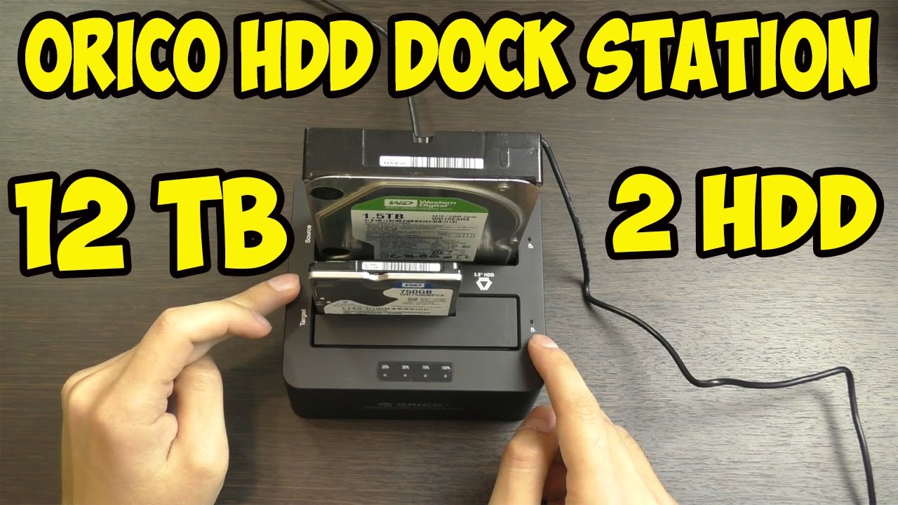 HDD Dock станция Orico 2 HDD 12TB (Обзор и тест)