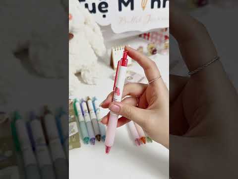 Bộ 4 bút gel màu mực hoa quả tươi GP9192 B157 thuận tiện đánh dấu, trang trí highlight