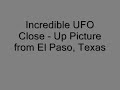 incredible ufo close up picture