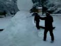 cuggiono pupazzo di neve fatto da 4 sardi