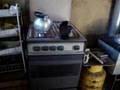 Efficient wood stove replaces gas stove
