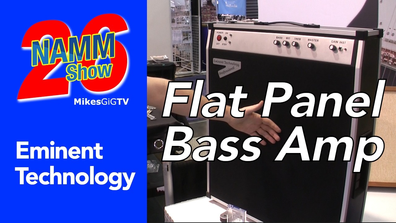 Flat Panel Guitar and Bass Amplifiers from Eminent Technology at NAMM 2026 | MikesGigTV