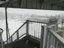 Bridge steps in the snow