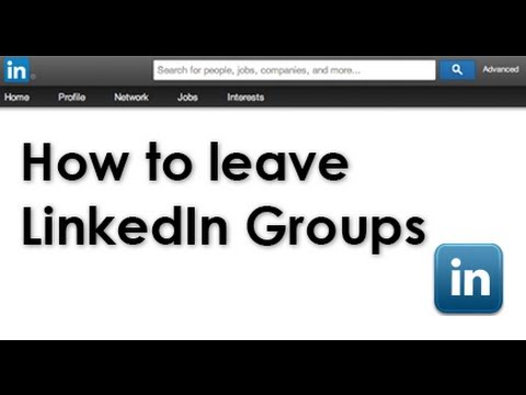 how to i leave a group on linkedin