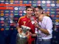 Selección española despues de la victoria en Euro-2008