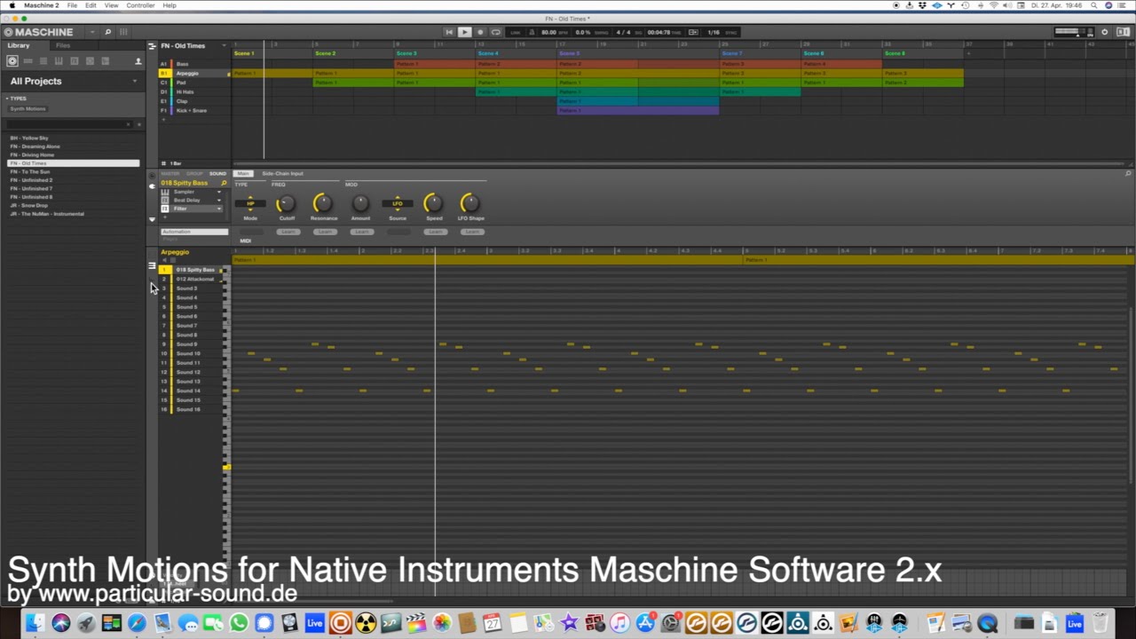 Synth Motions - NI Maschine Software 2.x Expansion - Demo 01 "Old Times"