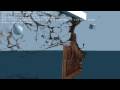Destroying the cloth in PhysX demo in slow motion